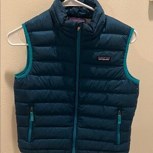 Patagonia Kids Teal Puffer Vest